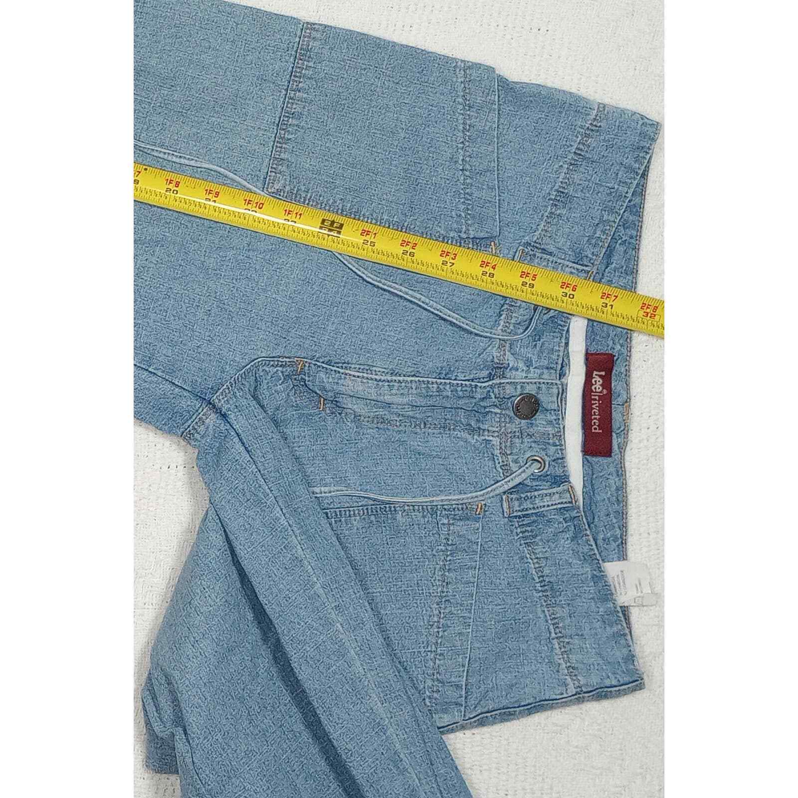 Lee Riveted Womens capri pants size 6 m 29" waist… - image 7