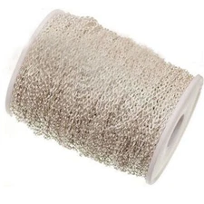 5m Oval Silver Color Iron Cross Textured Cable Chain Come On Reel for Bracelet N