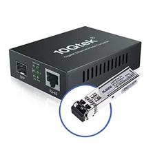 Gigabit Ethernet Media Converter Multi Mode Fiber to Ethernet Converter LC Fi...