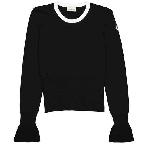 Contrast Trim Knitted Sweater | eBay