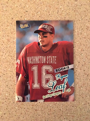 GORGEOUS 1998 FLEER ULTRA RYAN LEAF ROOKIE #202 OLD SAN DIEGO CHARGERS