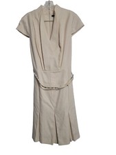 Antonio Melanie Beige Midi Dress Women's Size 8 
