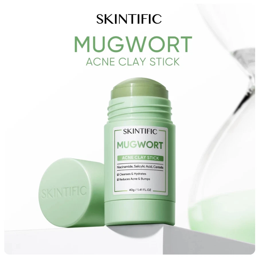 SKINTIFIC Bright Mask Clay Stick Skin Moisture Glycolic Detox Skin Pore Acne 40g - Image 3 of 4