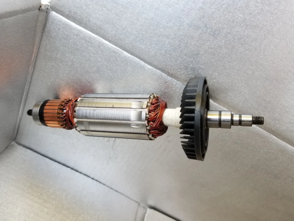 1 Armature (Armadura) + 10 brushes Makita 9564C&CV, 9565C&CV - 120VAC - Image 2 of 4