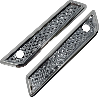 Covingtons Saddlebag Hinge Covers Chrome Diamondback C3010-C