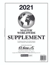 H E Harris Master World Stamp Album Supplement 2021 (HE Master Worldwide 2021)