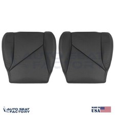 For 1994 - 1996 Chevy Corvette Driver Passenger Bottom Black Vinyl Seat Covers