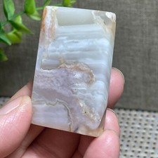Natural Agate Cherry Blossom - Raw stone Polished Mineral Specimen gem 32g AH8