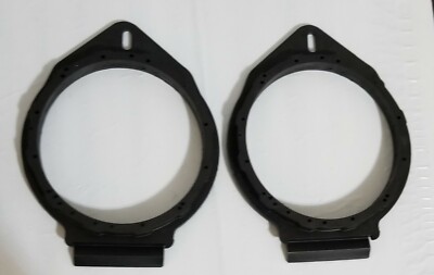 Lot of 2 Karcy 6.5 Inch Speaker Adapter Plastic Black 