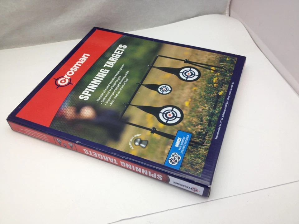 Objetivo giratorio de metal Crosman uso con pellets de plomo calibre .177 y .22 CSLT JD Foto 3 de 4