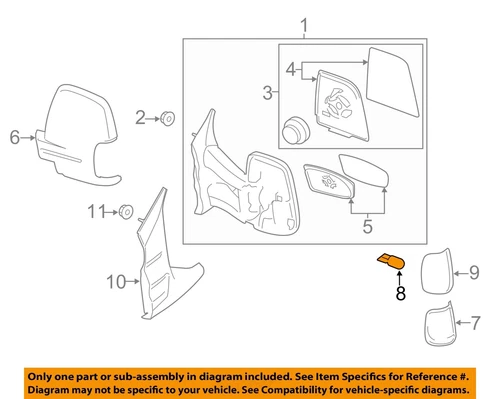 FORD OEM 09-23 C-Max Front Door Outside Mirrors-Signal Bulb BE8Z13466A