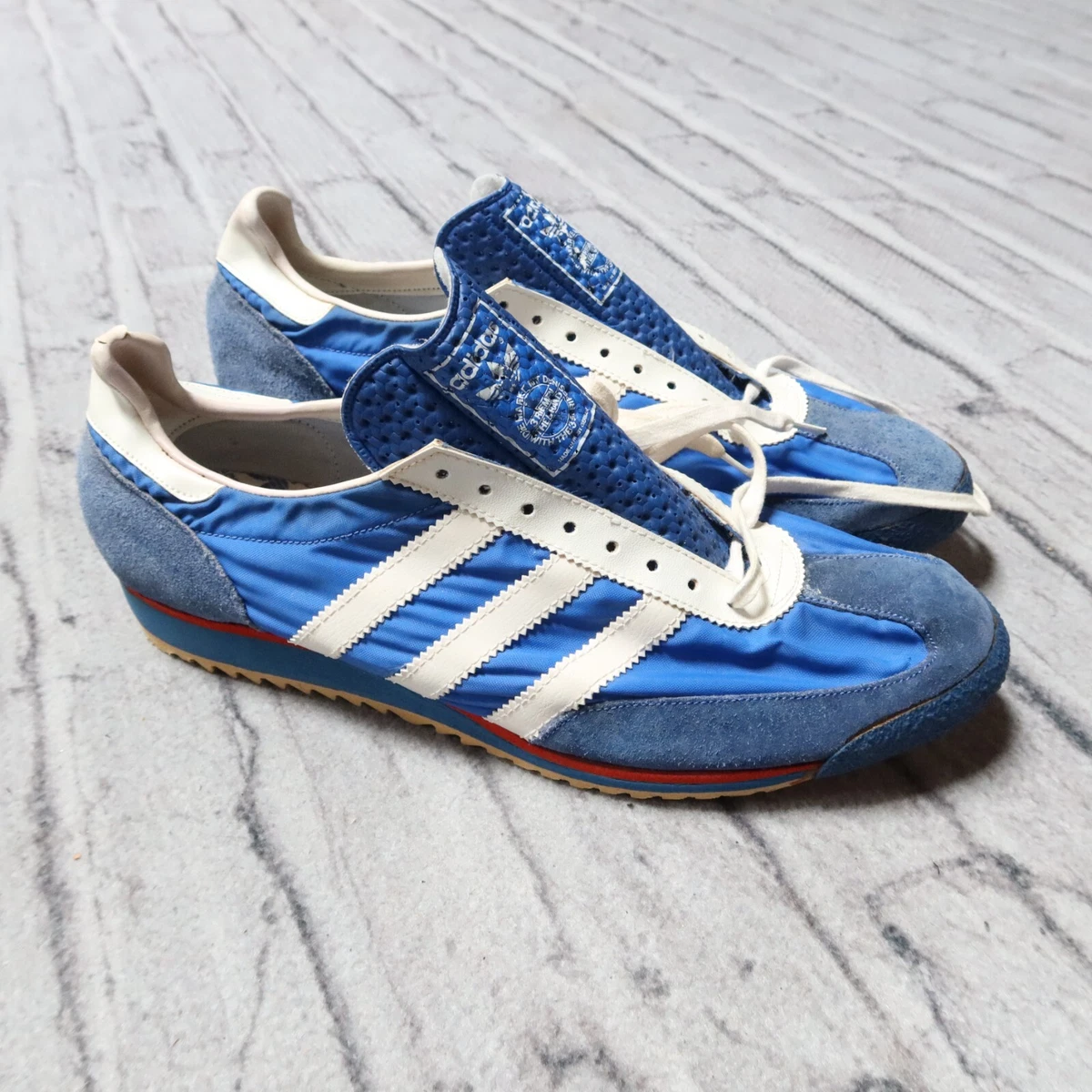 Circulo Elocuente almohadilla Vintage Deadstock 1972 Adidas SL-72 Shoes Trainers Size 11 Blue Achill |  eBay