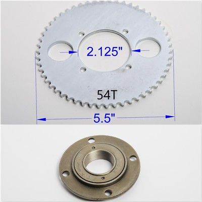 Pignone Posteriore Alfa Wheels T8F 54 Denti 3 Fori Per GoKart E Scooter Elettrici