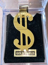 VINTAGE GOLD TONE MONEY CLIP DOLLAR SIGN New In Box