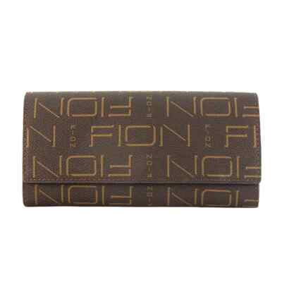 NWB Fion Long Wallet Brown | eBay