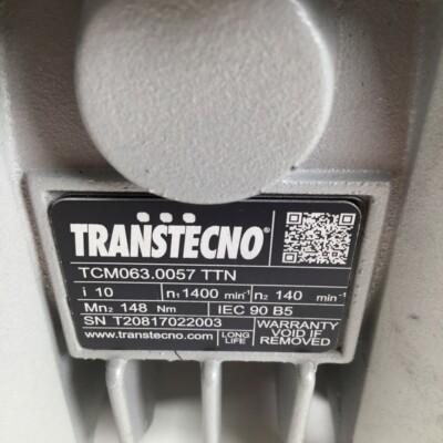 Transtecno TCM063.0057 TTN 90 B5 10 Wormgear 90 B5 i=10 New NMP | eBay