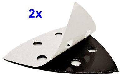 2x Ersatzklett selbstklebend 93x93x93mm für Deltaschleifer Bosch,Skil,Einhell ua