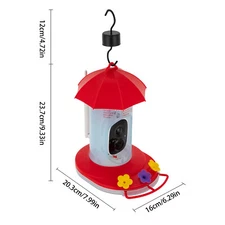 Outdoor Intelligent Video Bird Feeder,Smart Bird Feeder With Camera For With AI