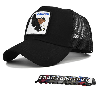 FREEDOM Bestickte Baseball Cap Buchstabe Bestickte Cap Washed Dressed Cap Curve
