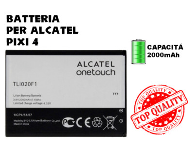 TLI020F1 2000mAh Litio Batteria Originale Alcatel TLI020F1 Per - Foto 9