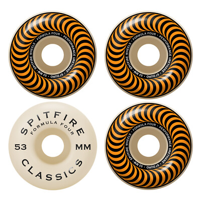 Spitfire Skateboard Wheels 53mm F4 Classic 97A Formula Four