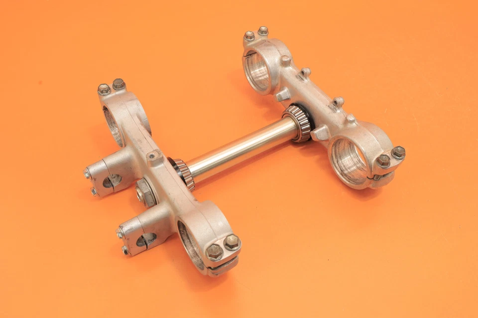 98-02 KX125 KX 125 1999 OEM Juego de abrazaderas de árbol triple vástago de dirección horquilla soporte corona Foto 3 de 4