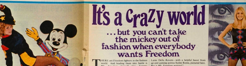 Sydne Rome Mr Freedom Tommy Roberts fashion designer interview 70s MAGAZINE VTG - Image 2 of 4
