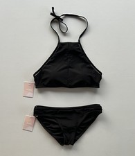 Andie Swim NEW Swimsuit Set Bikini Black Top Size Medium - Bottom Size Small