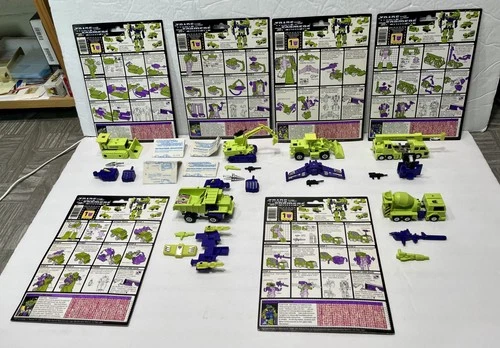 Vintage 1985 Devastator Transformers G1 Action Figure Set Nearly Complete
