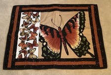 Handmade Art Quilt/Wall Hanging Butterflies Design 21x26  