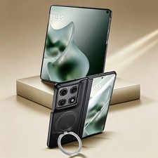 For Moto Razr Fold Rotatable Ring Stand Shockproof PhoneCase W/ Screen Protector