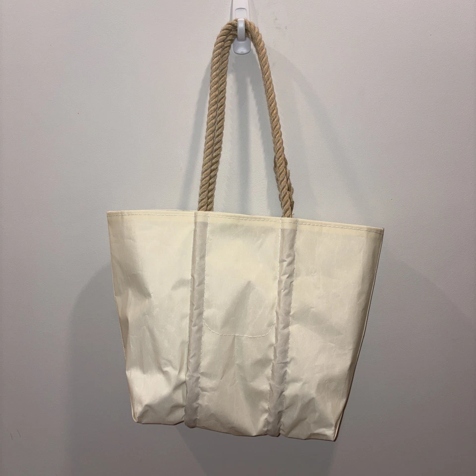 Sea Bags 中号蓝色 Herron 托特包 带大麻手柄和手机口袋 — 第 2/4 张图片