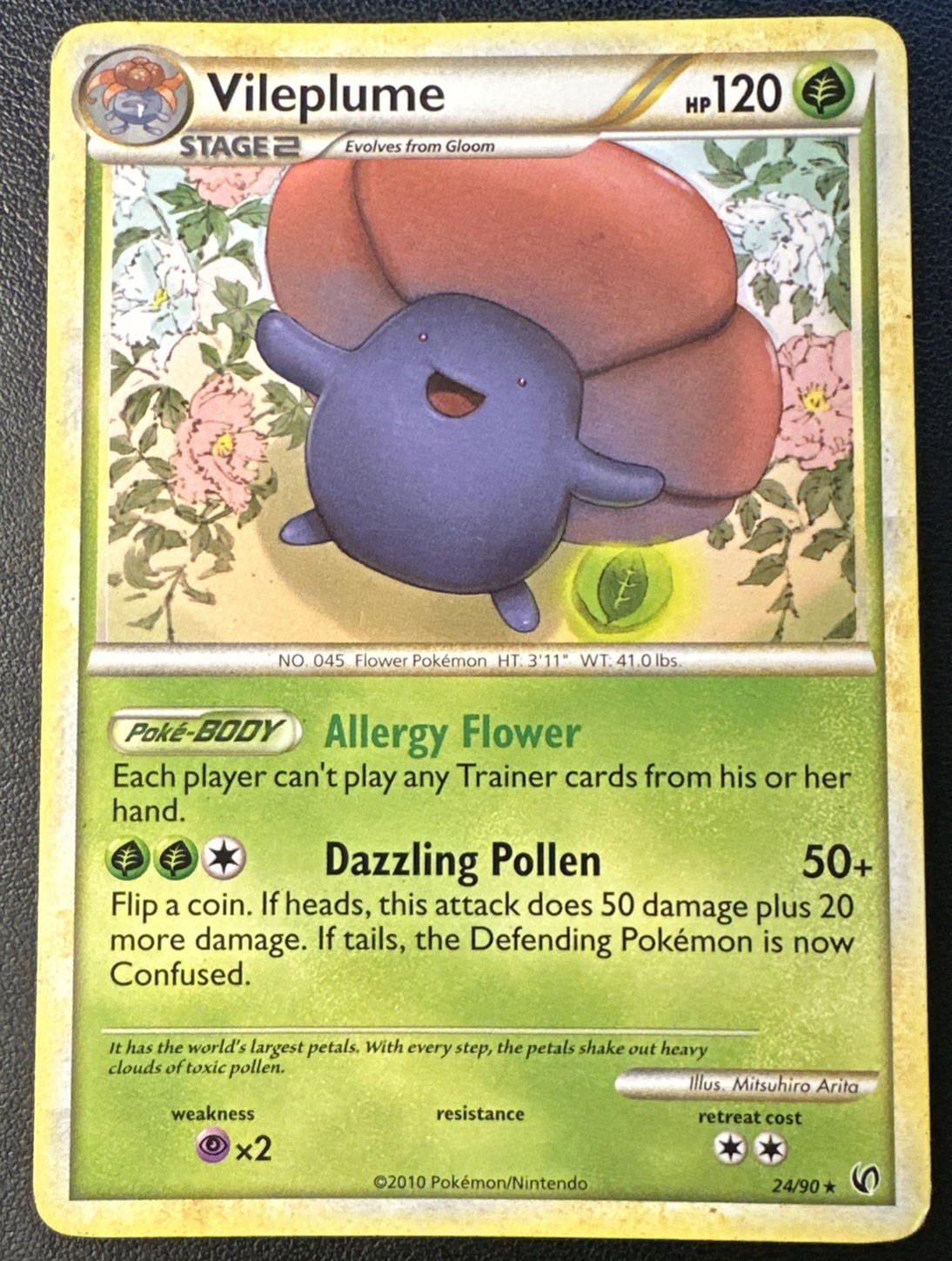 Vileplume 24/90 HS Undaunted Rare Pokemon TCG - [HP]