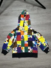 A Bathing Ape BAPE Kids Full Zip Kid's Hoodie Size 100cm Camo Block Hoodie