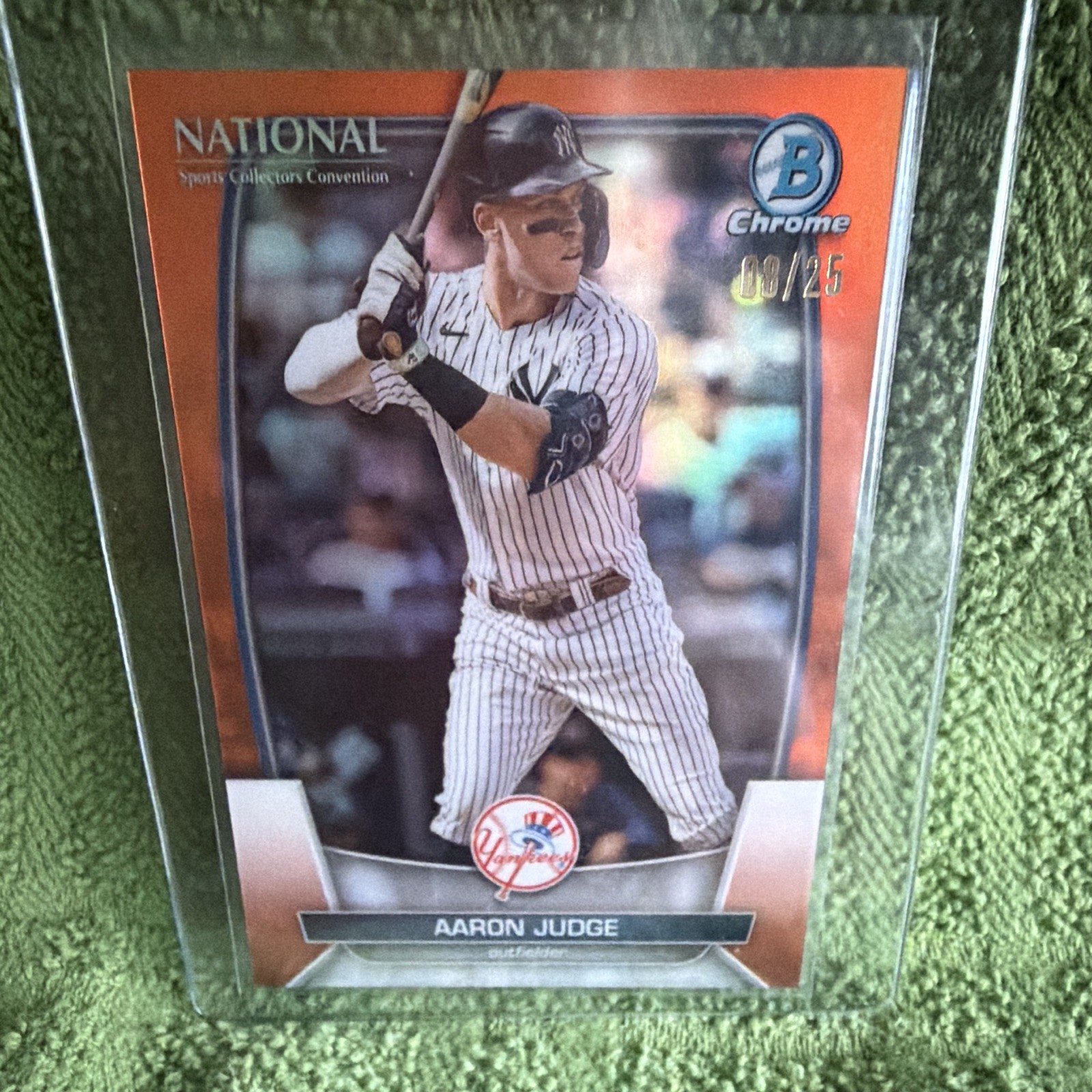 2023 - NSCC Bowman Chrome Aaron Judge #MLB-15 Orange Refractor /25