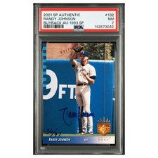 RANDY JOHNSON /97 #132 PSA 7 2001 Sp authentic buybacks auto1993 SP Baseball MLB