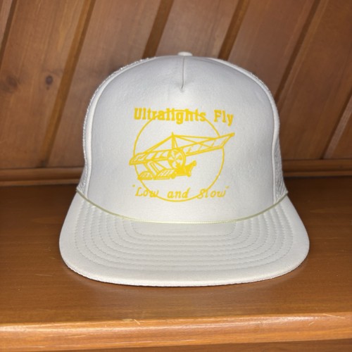 Vintage Ultralight Flying Low And Slow Plane Hat Cleaned And Reshaped Trucker