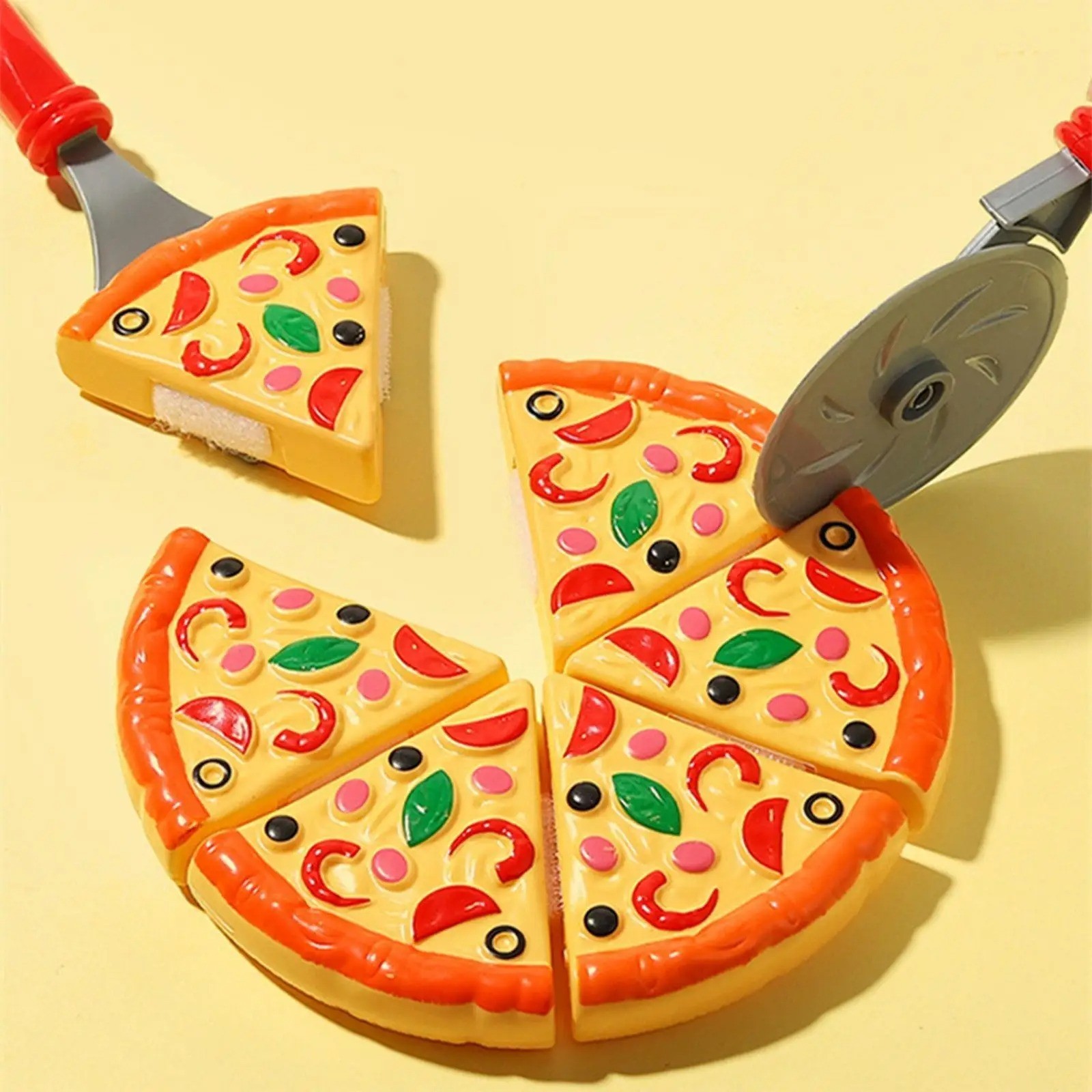 Pizza Toy Food Set Kids Kitchen Play Cutting Simulation Education Birthday Gift