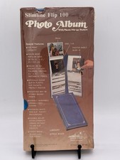 Slimline Flip 100 Photo Album 3.5x5.25 Flip Pockets SF-35 Library Style Sealed