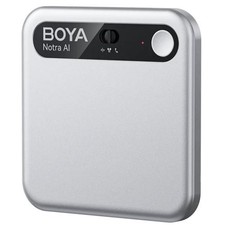 Boya Notra AI Voice Recorder - Silver AI Note Taker Transcribe & Summarize,