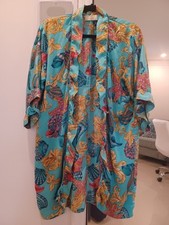 Vintage Victoria Secret Gold Label 100 Silk Night shirt Green Rope Chain S 25
