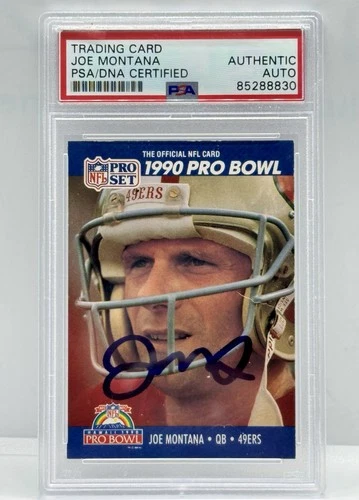 1990 Pro Set - Joe Montana #293 PSA/DNA CERTIFIED AUTHENTIC AUTO PRO BOWL 49ers