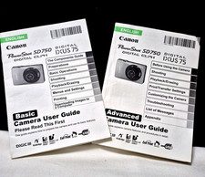 Canon Powershot SD750 Digital Elph IXUS 75 Camera User Guides Basic Advanced