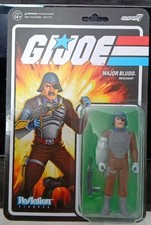 Super7 GI Joe Reaction Figure Wave 2 MAJOR BLUDD COBRA MERCENARY NM M New