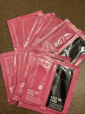 Matrix Total Results Keep Me Vivid Shampoo Conditioner Sample .34oz Lot Of 9 New