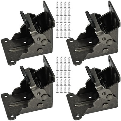 Folding Brackets, 4 PCS Lock Extension Support for Table Bed 0-90°, Bronze