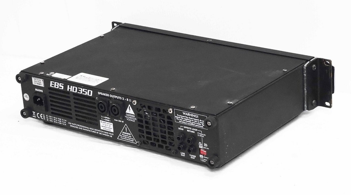EBS HD-350 Bass Guitar Amp Head 350W Used Tested w/ Power cable
