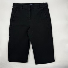 J Crew Womens Kallie Dress Pants Size 2 Black Cotton Blend Slim Straight Leg