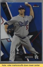 2018 Topps Finest Blue Refractor 100/150 Alex Wood #17 READ 6fs