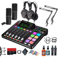 RODE RODECaster Pro II  Headphones  Podcast Microphone  Mic Arm Stand  More